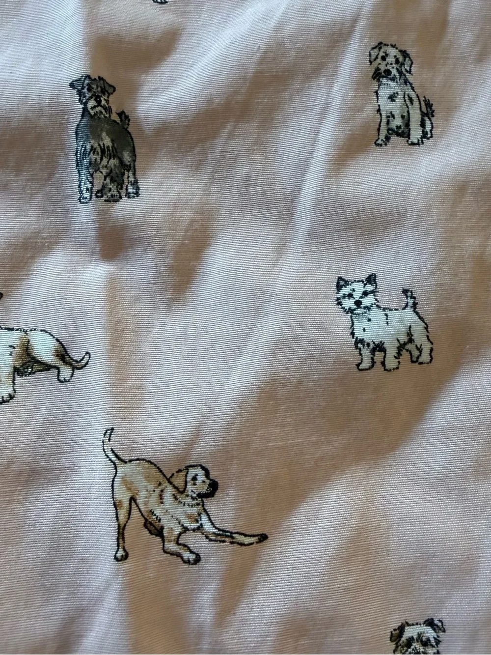 Bunny Street Kids Dog Print Cooking Apron Pink Size 5-7 Years